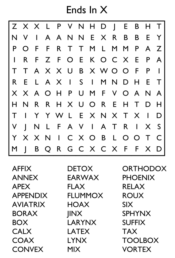 Online Word Search Printable