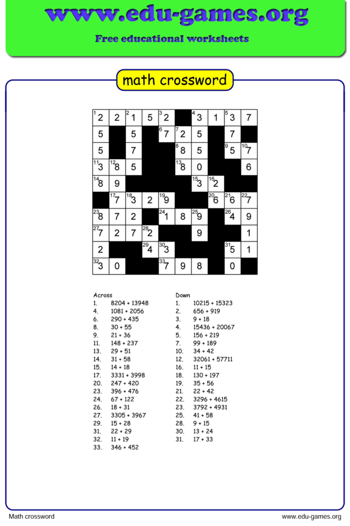 math-crossword-puzzle-answer-key-free-crossword-puzzles-printable