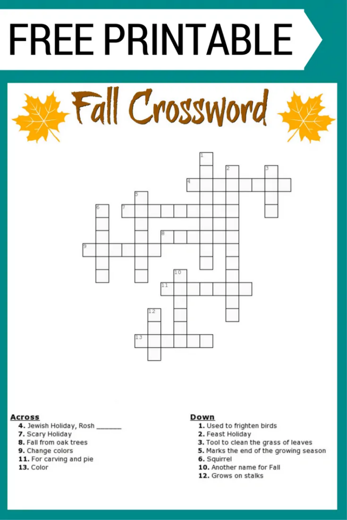 printable-fall-crossword-puzzles-free-crossword-puzzles-printable