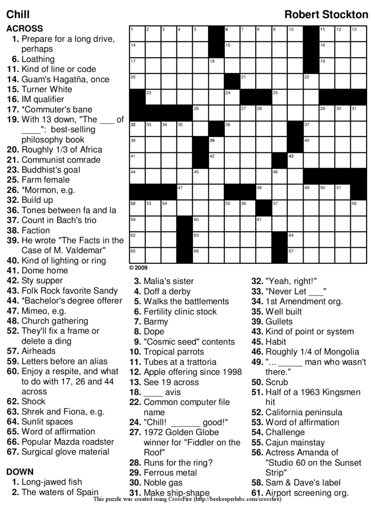 Beekeeper Crosswords Printable Dirty Crossword Puzzle - Vrogue.co