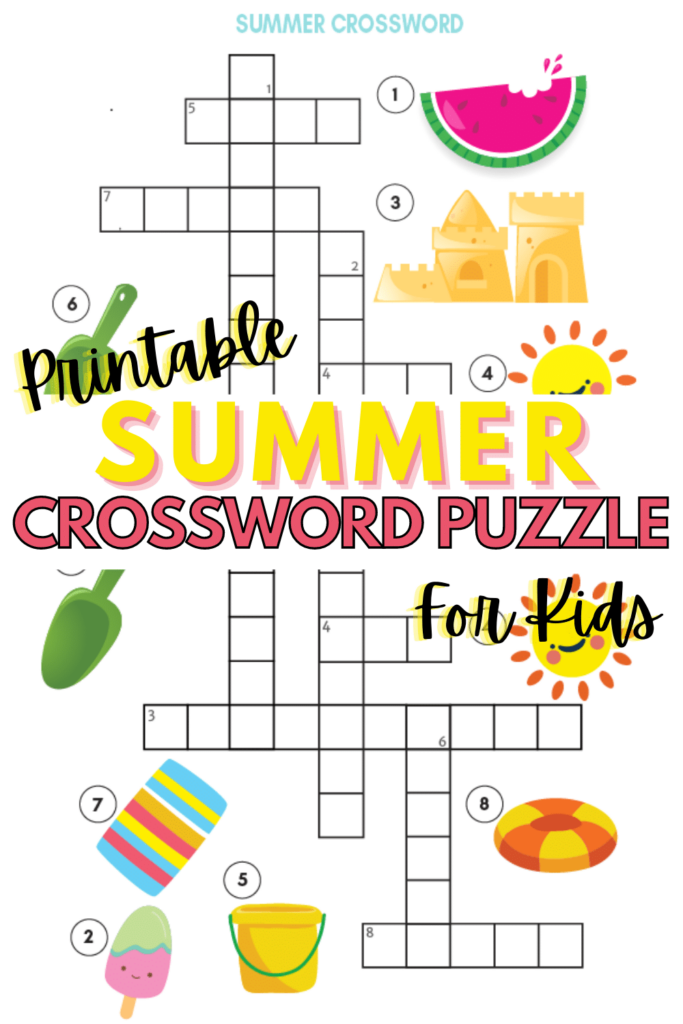 Summer Crossword Puzzle Printable Free Crossword Puzzles Printable