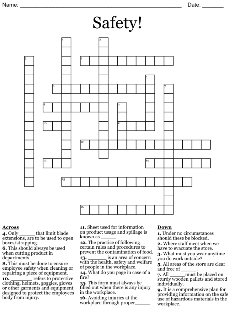 safety-crossword-puzzle-answer-key-free-crossword-puzzles-printable