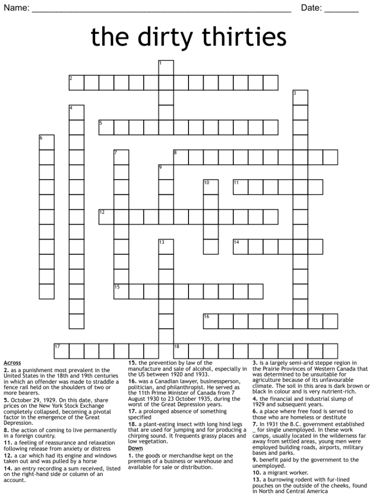 Dirty Crossword Puzzles Free Crossword Puzzles Printable
