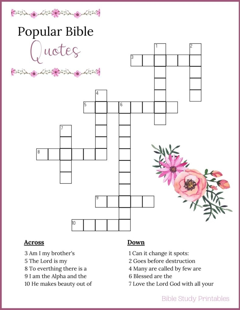 Free Printable Religious Crossword Puzzles Free Crossword Puzzles Free Printable Religious Crossword Puzzles Free Crossword Puzzles