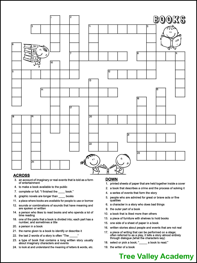 4th Grade Crossword Puzzles Printable Free Crossword Puzzles Printable