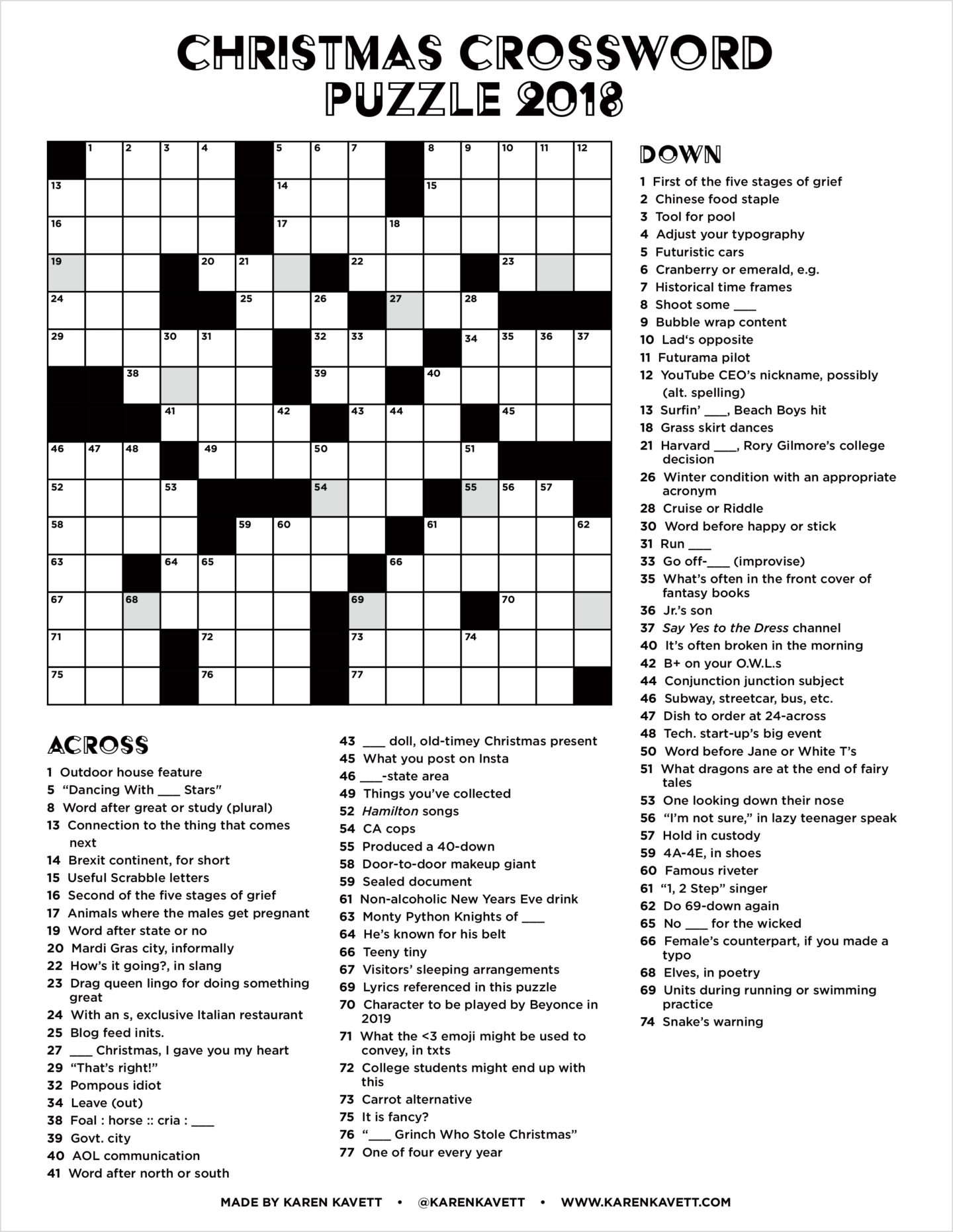 Christmas Crossword Puzzle Adults Free Crossword Puzzles Printable Christmas Crossword Puzzle Adults Free Crossword Puzzles Printable