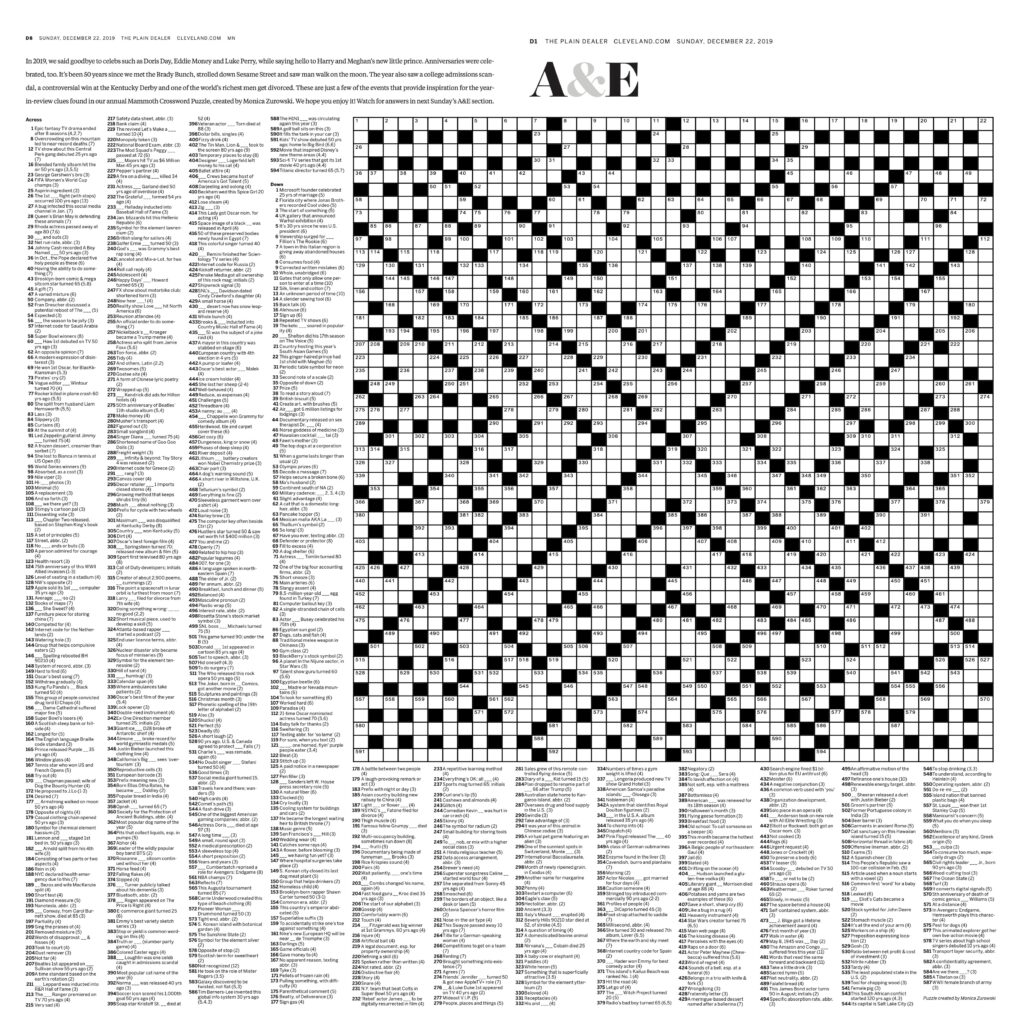 Giant Crossword Puzzle Free Crossword Puzzles Printable